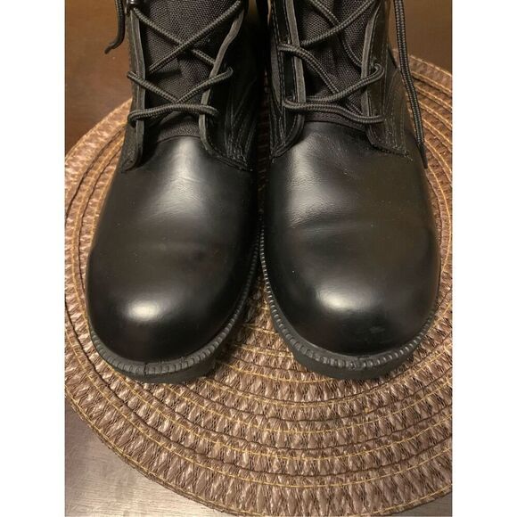Vintage Militaria 1984 Vietnam War Spike Proof Jungle Boots 10.5 R Black  EUC main image 5